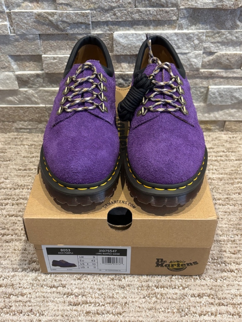 Dr. Martens 8053 Oxford Shoe - Purple Suede - RARE - Picture 3 of 8